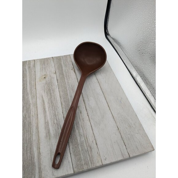 Vintage Foley Brown Nylon Plastic Ladle Dipper Spoon 11 1/2" - Picture 1 of 8